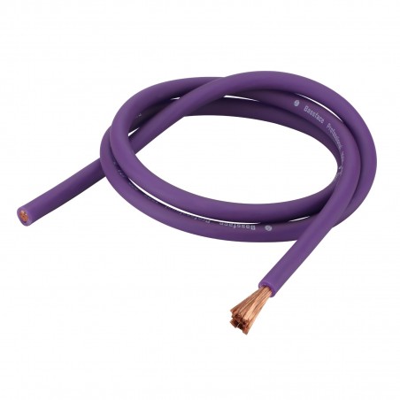 BASS FACE 4 Awg OFC 100% RAME 21 Mm Cavi Alimentazione Positivo 20mm Viola