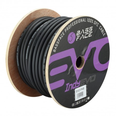 Cavo BASS FACE 4 Awg OFC 100% RAME 21 Mm Cavi Alimentazione Positivo 20mm NERO