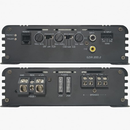 Ground Zero GZIA 200.2 Amplificatore 2 canali classe AB  440watt rms high lev in
