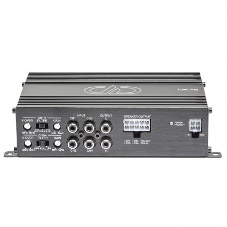 DD Audio D4.75 Amplificatore A 4 Canali Classe D Full Range Mini Compatto