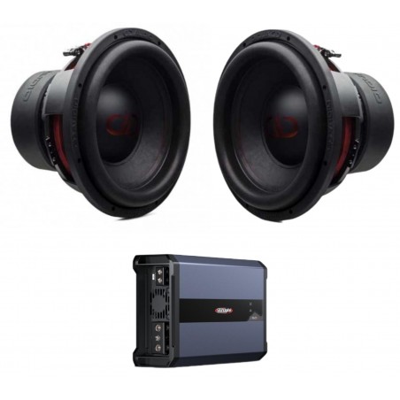 BassPack DD TWIN 2 Subwoofer DD AUDIO Da 38 Cm + Amplificatore SounDigital da 3000 Watt Rms