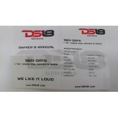 Driver DS18 GEN-DR15 COPPIA DRIVER 108db SPL 300 watt Tweeter  AUDIO PROFESSIONALI